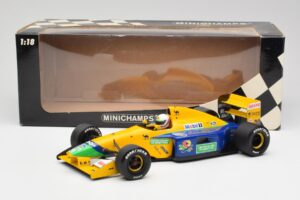 Benetton B191 #19 M. Schumacher F1 1991 Minichamps 1:18 100910119 Metal - imaginea 6 din 6
