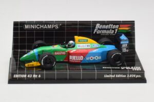 Benetton Ford B188 #19 A. Nannini Race Car 1988 Minichamps 1:43 400890119 Metal