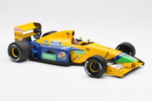Benetton Ford B191B #20 M. Brundle F1 Early Season 1992 Minichamps 1:18 100920120 Metal - imaginea 4 din 6