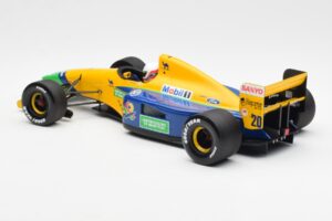 Benetton Ford B191B #20 M. Brundle F1 Early Season 1992 Minichamps 1:18 100920120 Metal - imaginea 5 din 6