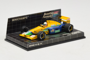 Benetton B191B Ford #20 M. Brundle Early Season F1 1992 Minichamps 1:43 400920120 Metal - imaginea 2 din 5