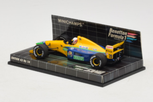 Benetton B191B Ford #20 M. Brundle Early Season F1 1992 Minichamps 1:43 400920120 Metal - imaginea 3 din 5