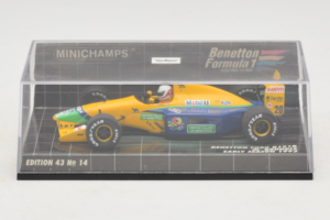 Benetton B191B Ford #20 M. Brundle Early Season F1 1992 Minichamps 1:43 400920120 Metal - imaginea 4 din 5