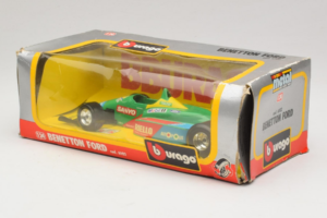 Benetton B190 Ford #20 N. Piquet F1 1990 Bburago 1:24 6102 Metal - imaginea 3 din 3