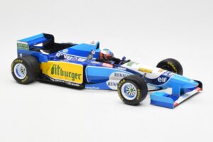 Benetton B195 Renault #1 M. Schumacher Winner Japanese GP 1995 Minichamps 1:18 510953401 Metal - imaginea 4 din 6