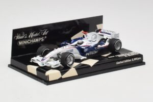 BMW Sauber F1.08 #5 N. Heidfeld Showcar 2008 Minichamps 1:43 400080083 Metal - imaginea 2 din 5
