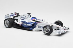 BMW Sauber F1.06 #17 J. Villeneuve F1 2006 Minichamps 1:18 100060017 Metal - imaginea 4 din 6