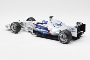 BMW Sauber F1.06 #17 J. Villeneuve F1 2006 Minichamps 1:18 100060017 Metal - imaginea 5 din 6