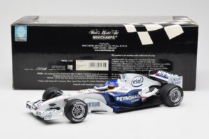 BMW Sauber F1.06 #17 J. Villeneuve F1 2006 Minichamps 1:18 100060017 Metal - imaginea 6 din 6