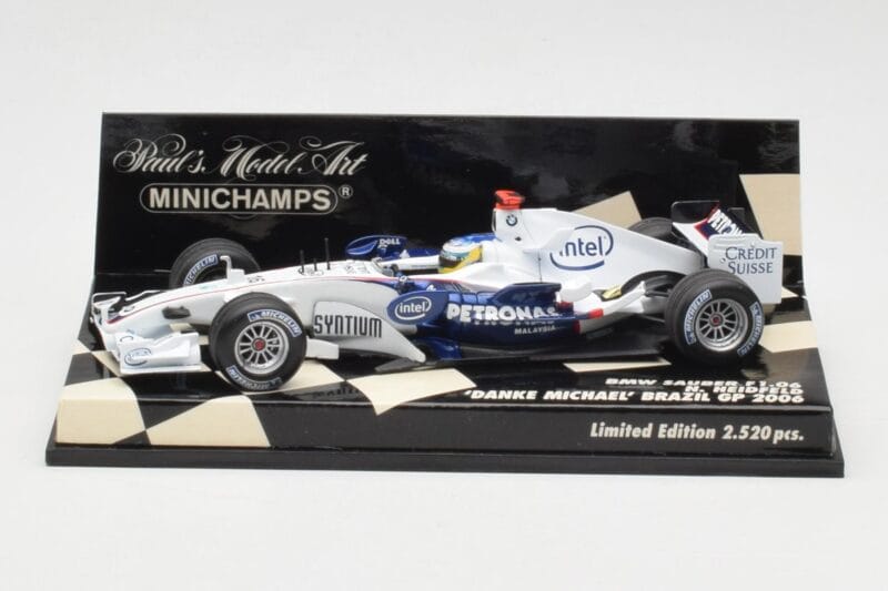 BMW Sauber F1.06 #16 N. Heidfeld Brazilian GP 2006 Minichamps 1:43 400060316 Metal