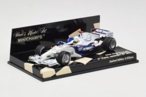 BMW Sauber F1.06 #10 N. Heidfeld Hungarian GP 3rd Place 2006 Minichamps 1:43 400060116 Metal - imaginea 2 din 5