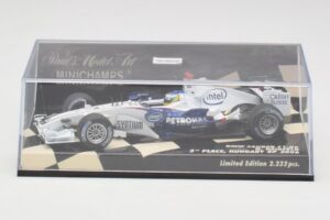 BMW Sauber F1.06 #10 N. Heidfeld Hungarian GP 3rd Place 2006 Minichamps 1:43 400060116 Metal - imaginea 5 din 5