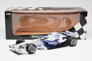 BMW Sauber F1.06 #16 N. Heidfeld F1 2006 Minichamps 1:18 100060016 Metal - imaginea 6 din 6