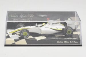 Brawn GP Mercedes BGP001 #22 J. Button Showcar 2009 Minichamps 1:43 400090092 Metal - imaginea 5 din 5
