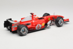 Ferrari 248 F1 #5 M. Schumacher German GP Hockenheimring 2006 Hot Wheels 1:18 J2887 Metal - imaginea 2 din 6