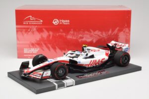 Haas VF-22 #47 M. Schumacher British GP 2022 Minichamps 1:18 117221047 Rășină - imaginea 7 din 7