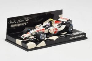 Honda RA106 A. Davidson Test Driver F1 2006 Minichamps 1:43 400060036 Metal - imaginea 2 din 5
