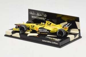 Jordan Honda EJ11 #7 H-H. Frentzen F1 2001 Minichamps 1:43 400010011 Metal - imaginea 3 din 5