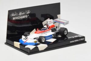 March Ford 751 #28 M. Donohue Race Car 1975 Minichamps 1:43 430750028 Metal - imaginea 2 din 5