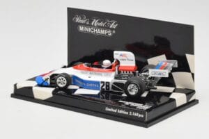 March Ford 751 #28 M. Donohue Race Car 1975 Minichamps 1:43 430750028 Metal - imaginea 3 din 5