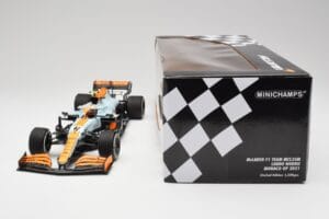McLaren MCL35M #4 L. Norris Monaco GP 2021 Minichamps 1:18 530212404 Metal - imaginea 7 din 7
