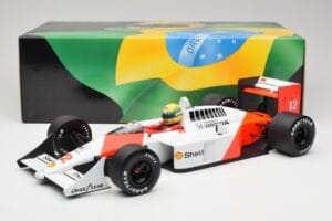 McLaren Honda MP4/4 Marlboro #12 A. Senna F1 World Champion 1988 Minichamps 1:12 540881212 Metal - imaginea 6 din 6