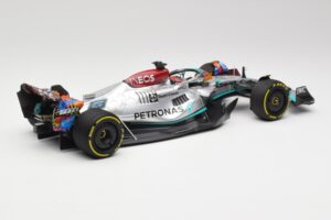 Mercedes AMG W13 E Performance Petronas #63 G. Russell Miami GP 2022 Minichamps 1:18 110220563 Metal - imaginea 2 din 7