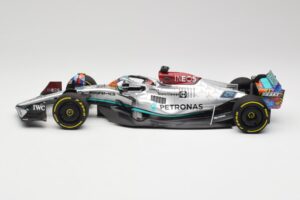 Mercedes AMG W13 E Performance Petronas #63 G. Russell Miami GP 2022 Minichamps 1:18 110220563 Metal - imaginea 3 din 7