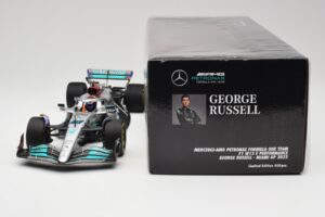 Mercedes AMG W13 E Performance Petronas #63 G. Russell Miami GP 2022 Minichamps 1:18 110220563 Metal - imaginea 6 din 7