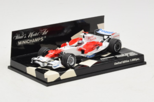 Toyota TF108 #9 J. Trulli Panasonic Toyota Racing Showcar F1 2008 Minichamps 1:43 400080081 Metal - imaginea 2 din 5