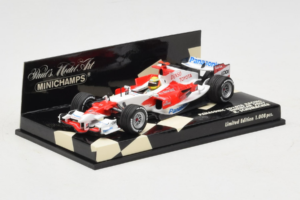 Toyota TF107 Panasonic #11 R. Schumacher Panasonic Toyota Racing Showcar 2007 Minichamps 1:43 400070081 Metal - imaginea 2 din 5