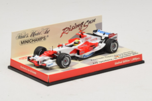 Panasonic Toyota Racing TF107 R. Schumacher F1 Showcar 2007 Minichamps 1:43 403070081 Metal - imaginea 2 din 5