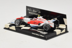 Toyota T. Glock Panasonic Toyota Racing Showcar F1 2008 Minichamps 1:43 400080082 Metal - imaginea 3 din 5