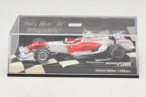 Toyota T. Glock Panasonic Toyota Racing Showcar F1 2008 Minichamps 1:43 400080082 Metal - imaginea 5 din 5