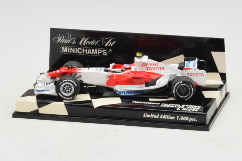 Toyota T. Glock Panasonic Toyota Racing Showcar F1 2008 Minichamps 1:43 400080082 Metal