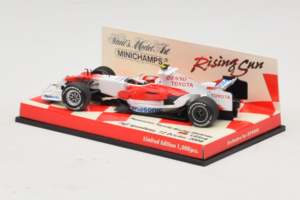 Panasonic Toyota Racing TF108 T. Glock F1 Showcar 2008 Minichamps 1:43 403080082 Metal - imaginea 3 din 5