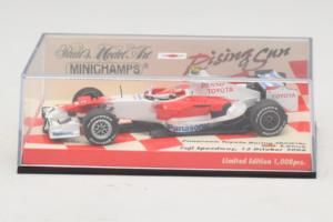 Panasonic Toyota Racing TF108 T. Glock F1 Showcar 2008 Minichamps 1:43 403080082 Metal - imaginea 5 din 5