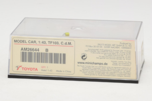 Toyota TF103 #21 C. da Matta Panasonic Toyota Racing F1 2003 Minichamps 1:43 AM26644B Metal - imaginea 5 din 5