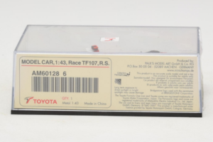 Toyota TF107 #11 R. Schumacher Panasonic Toyota Racing F1 2007 Minichamps 1:43 AM601286 Metal - imaginea 5 din 5