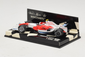 Toyota TF108 #11 T. Glock Panasonic Toyota Racing F1 2008 Minichamps 1:43 400080012 Metal - imaginea 3 din 5