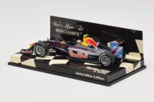 Red Bull Racing Renault RB5 #15 S. Vettel Showcar 2009 Minichamps 1:43 400090085 Metal - imaginea 3 din 5