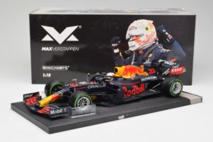 Red Bull RB16B #33 M. Verstappen Emilia Romagna GP Winner 2021 Minichamps 1:18 113210233T Metal - imaginea 6 din 6