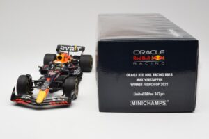 Red Bull RB18 #1 M. Verstappen France GP Winner 2022 Minichamps 1:18 110221201 Metal - imaginea 7 din 7