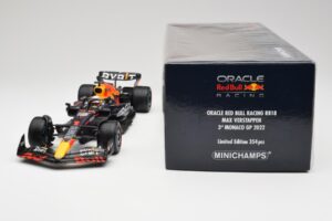 Red Bull RB18 #1 M. Verstappen Monaco GP 3rd Wet 2022 Minichamps 1:18 110220701 Metal - imaginea 7 din 7