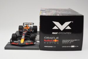 Red Bull RB19 Oracle #1 M. Verstappen Bahrain GP 2023 Winner Minichamps 1:18 113230201 Rășină - imaginea 6 din 7