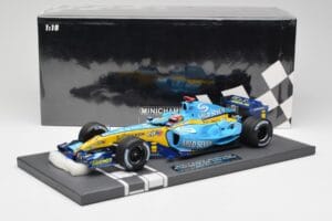 Renault F1 Team R25 #5 F. Alonso 3rd Place Brazil GP 2005 World Champion Minichamps 1:18 117051705 Metal - imaginea 7 din 7