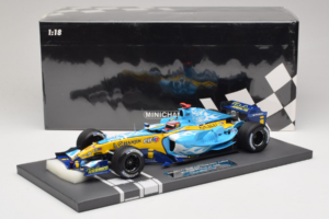 Renault R25 #5 F. Alonso 2nd Place Belgian GP 2005 Minichamps 1:18 117051605 Metal - imaginea 7 din 7