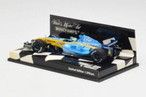 Renault R26 G. Fisichella Showcar F1 2006 Minichamps 1:43 400060072 Metal - imaginea 2 din 5