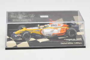 Renault R27 #3 G. Fisichella Renault F1 Team Showcar 2007 Minichamps 1:43 400070073 Metal - imaginea 4 din 5