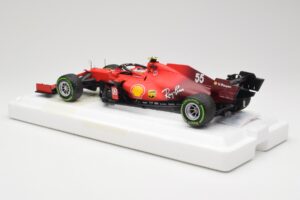 Scuderia Ferrari SF21 #55 C. Sainz Emilia Romagna GP 2021 BBR 1:18 BBR211855 Metal - imaginea 5 din 7